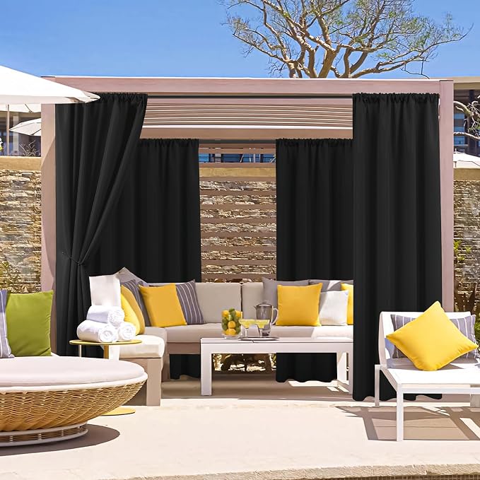 HolidayIdeas Outdoor Patio Curtains Waterproof - Image 2
