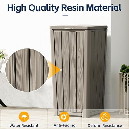 23 Gallon Outdoor Trash Can Waterproof Resin Garbage Can - Image 3