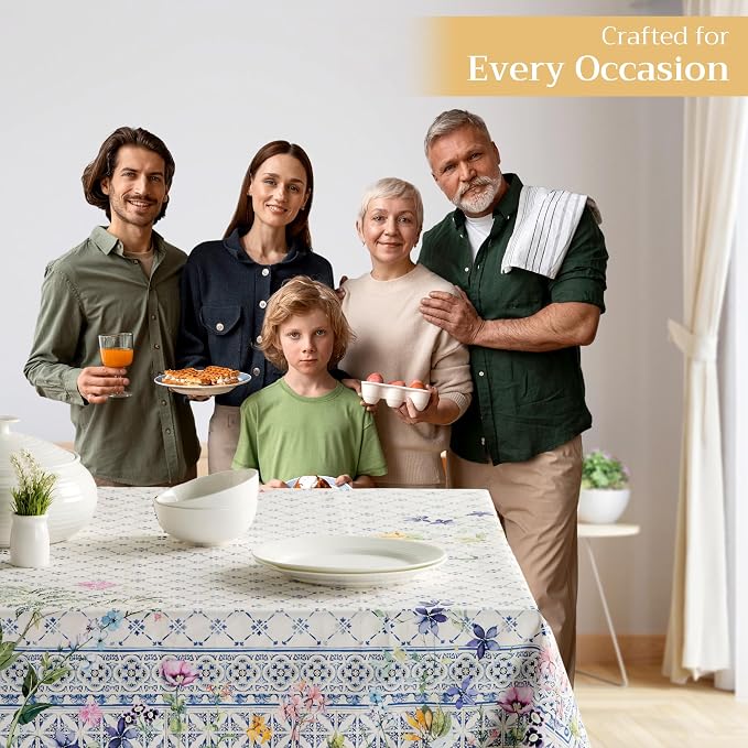 Maison d' Hermine Table Cloth Rectangle Table 100% Cotton 60 x 90 Inches - Image 6