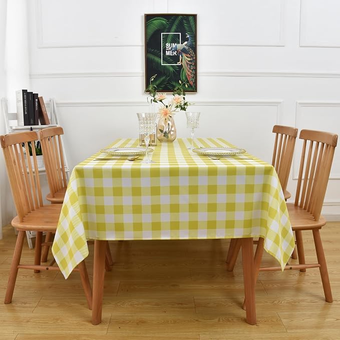 Classic Gingham Tablecloth Fabric - Image 9