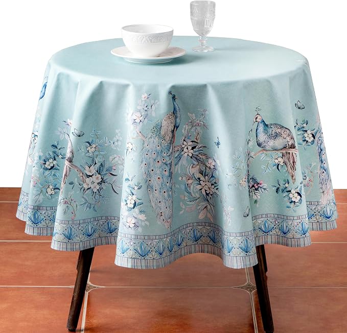 Maison d' Hermine Premium Table Cloth Round Table 100% Combed Cotton 70" by MaisondHermine