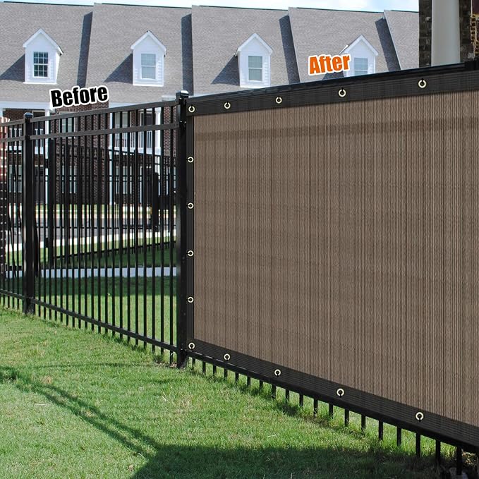 AYOHA 4' x 76' Privacy Fence Screen Fabric Mesh Shade Net Cover, Heavy Duty 160 - Image 5