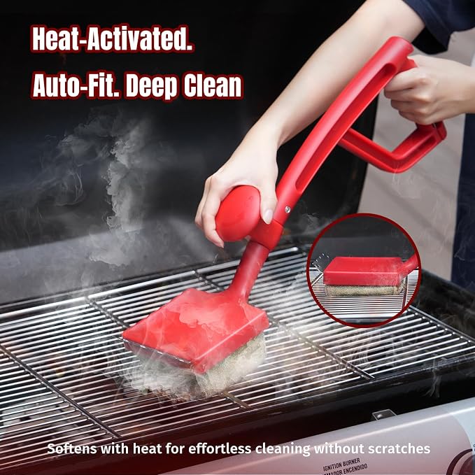 SHINESTAR Bristle-Free Griddle Cleaning Kit – BBQ Steam Grill Brush - Image 4