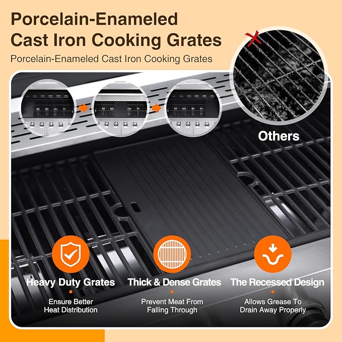 6-Burner Propane Grill - Image 6