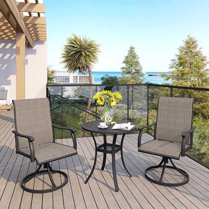 VICLLAX 27.5" Outdoor Round Patio Table - Image 2