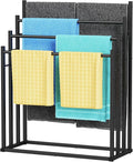 Honiter Towel Racks for Bathroom, 4 Tier Wide Towel Drying Rack Outdoor by Honiter