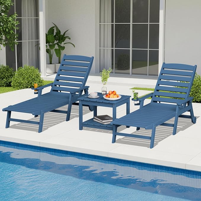 SERWALL Outdoor Lounge Chairs Set - Image 3