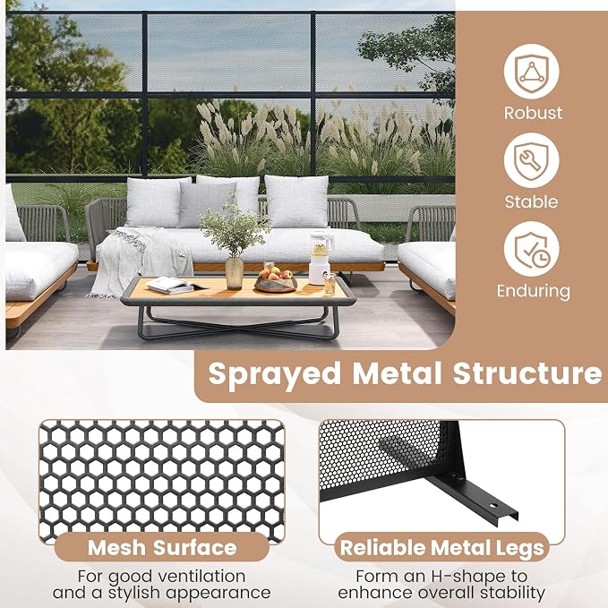 Giantex 2 Panels Metal Privacy Screen, Wall Divider - Image 4