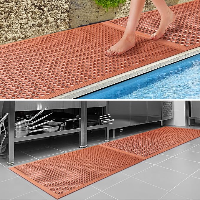Rubber Floor Mats Anti-Fatigue Kitchen Floor Mat New Bar Floor Mats Commercial - Image 4