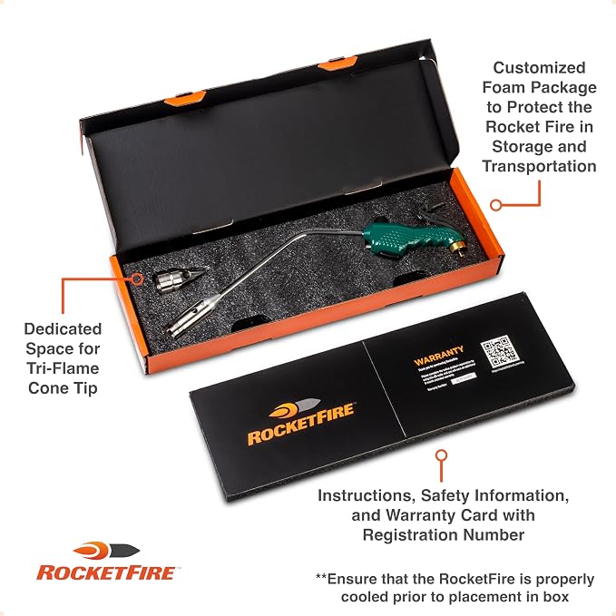 ROCKETFIRE Fire Starter Torch | Perfect Propane Torch Head, Grill Gun, Charcoal - Image 3