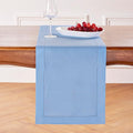 Solino Home Linen Cornflower Blue Table Runner 72 Inches Long by SolinoHome