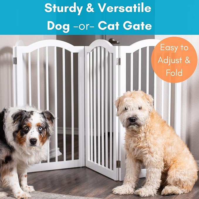 INTERNET'S BEST Arched Top Dog Gate | 4 Panel, and Porch | Portable, Extra Wide - Image 6
