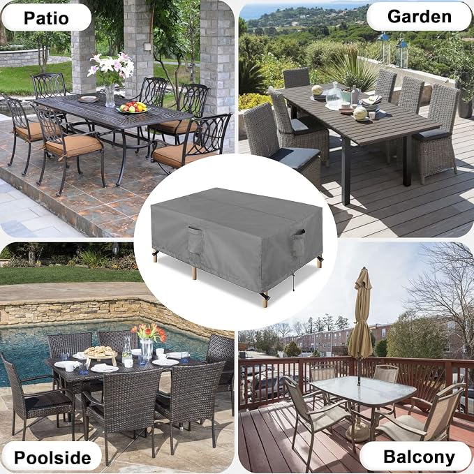 OutdoorLines Outdoor Waterproof Patio Table Furniture Set Covers - Image 8