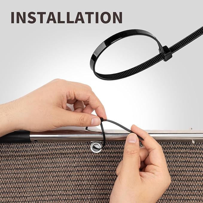 LOVE STORY Custom Size 2'6''x9' Brown Balcony Privacy Screen, UV Block Privacy - Image 7