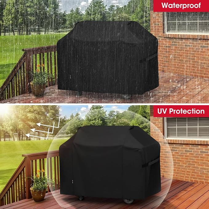 Unicook 65 Inch Grill Cover for Weber Genesis II 400 Series, 4 Burner BBQ Cover - Image 4