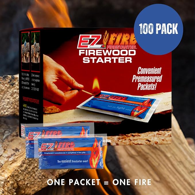 – All-Natural Fire Starters for Campfires, Fire Pits, BBQs & Fireplaces – Long - Image 2