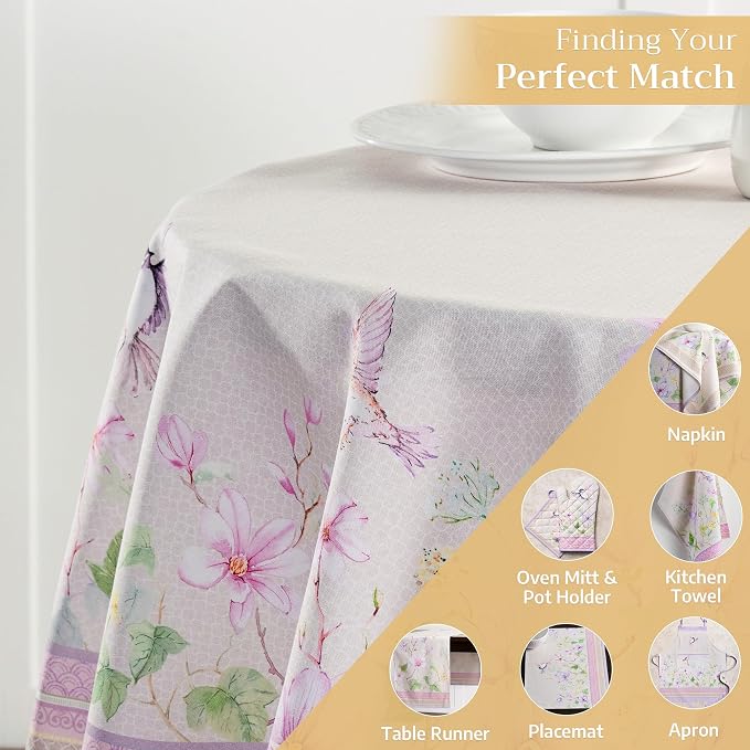 Maison d' Hermine Table Cloth Round Table 100% Cotton 69 Inches Tablecloth - Image 5