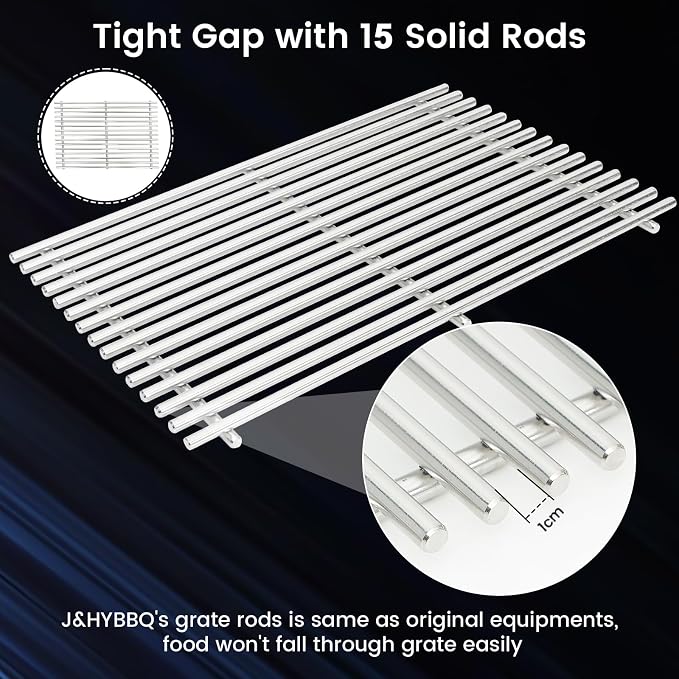 ​J&YNBBQ 17.4" 9mm Stainless Steel Grill Grates Replacement - Image 4