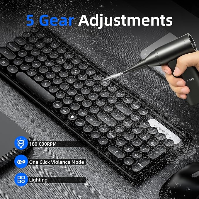 Electric Compressed Air Duster Mini Blower Cordless - Image 3
