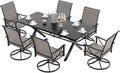 Kurapika 7-Piece Patio Dining Set, Patio Furniture Set by Kurapikafurniture