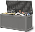 NUNU LAB 260 Gallon Outdoor Storage Box, Resin Large Sturdy Deck Box, Backyard by NUNULAB