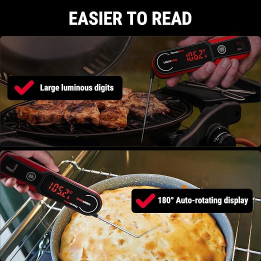 ThermoPro Lightning 1-Second Instant Read Meat Thermometer, Kitchen Food - Image 6