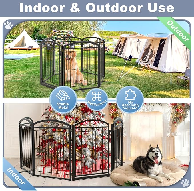 Full Metal Free Standing Dog Gate - Image 5