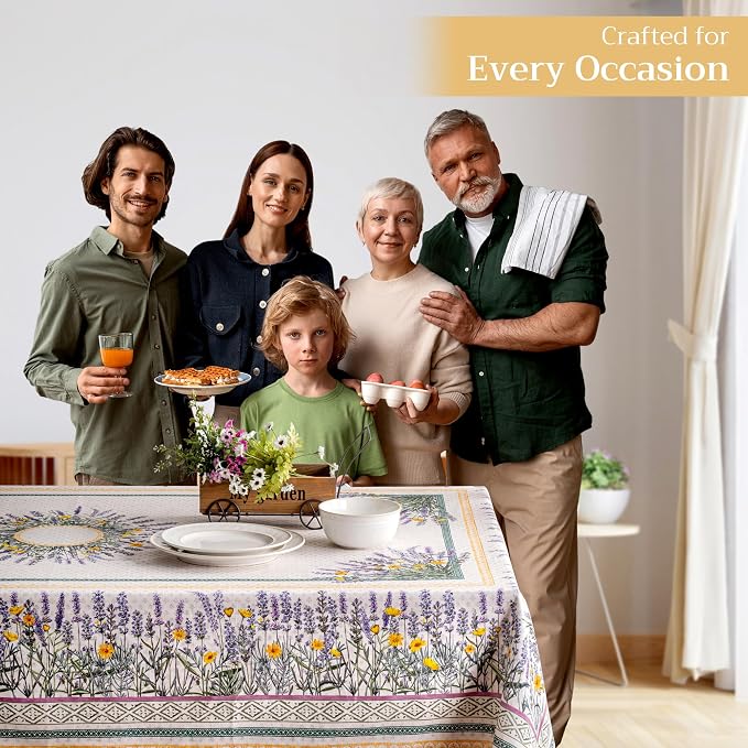 Maison d' Hermine Table Cloth Rectangle Table 100% Cotton 60 x 120 Inches - Image 6