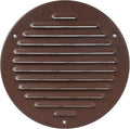 Round Ventilation Grille / 6'' Inch Inside Measurement/Black Metal Air Vent by Unknown