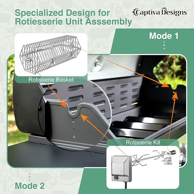 Captiva Designs 6-Burner Propane Gas BBQ Grill - Image 5