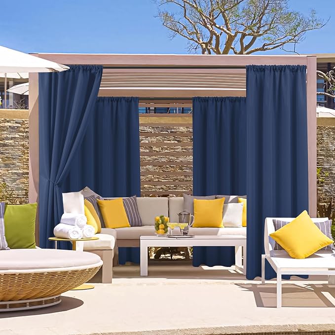 HolidayIdeas Waterproof Patio Outdoor Curtains - Image 2