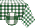 Romanstile Rectangle Vinyl Tablecloth, 100% Waterproof Buffalo Gingham Plastic by Romanstile