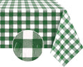 Romanstile Square Vinyl Tablecloth, 100% Waterproof Buffalo Gingham Plastic by Romanstile