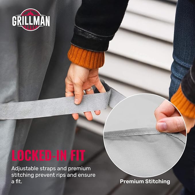 Grillman Premium Grill Cover for Outdoor Grill, BBQ Grill Cover, Waterproof - Image 7