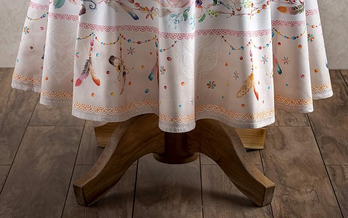Maison d' Hermine Table Cloth Round Table 100% Cotton 69 Inches Tablecloth - Image 7