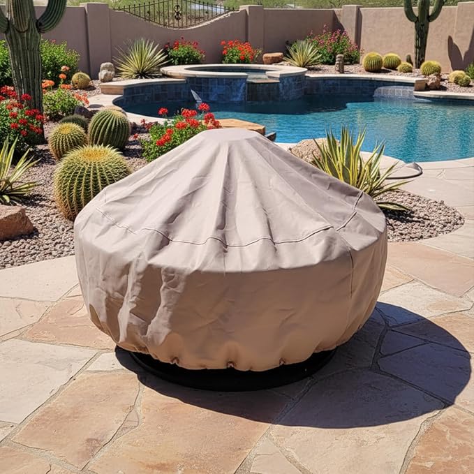 Sunnydaze Round Outdoor Fire Pit Cover - Image 6