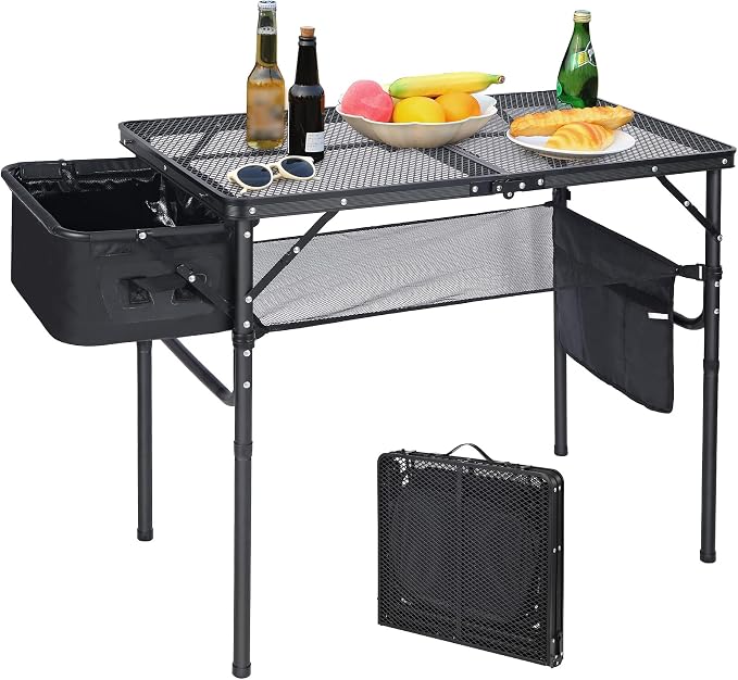 REDCAMP Folding Portable Grill Table by REDCAMP