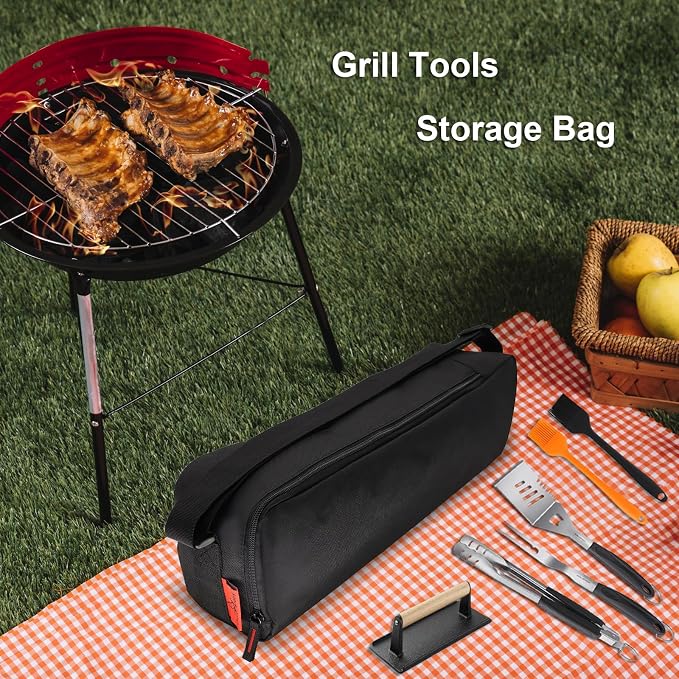 Grill Tool Organizer, BBQ Tool Storage Bag - Image 8