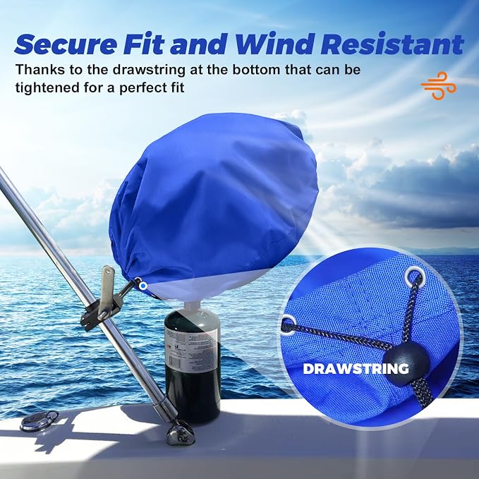 Marine Kettle Grill Cover for Magma Original Size Marine Kettle Grill A10-205 - Image 4