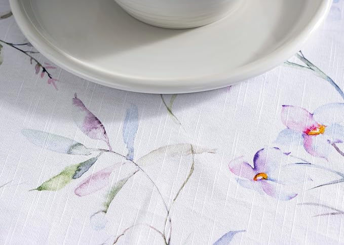 Maison d' Hermine Table Cloth Round Table 100% Cotton 63 Inches Tablecloth - Image 8