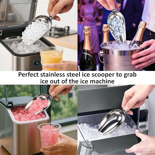 Juome 6oz Stainless Steel Ice Scoop - Image 7