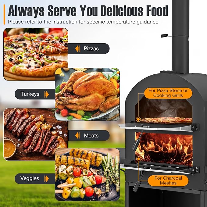 Giantex Pizza Oven Outdoor - Image 4