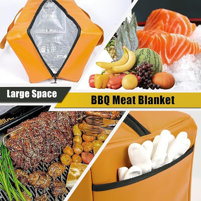 BBQ Blanket for Resting Meat, Insulated Meat Resting Bag, Meat Resting Bag - Image 6
