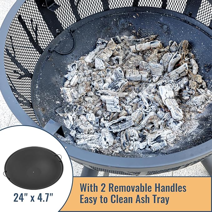 35 Inch Wood Burning Fire Pit - Image 5