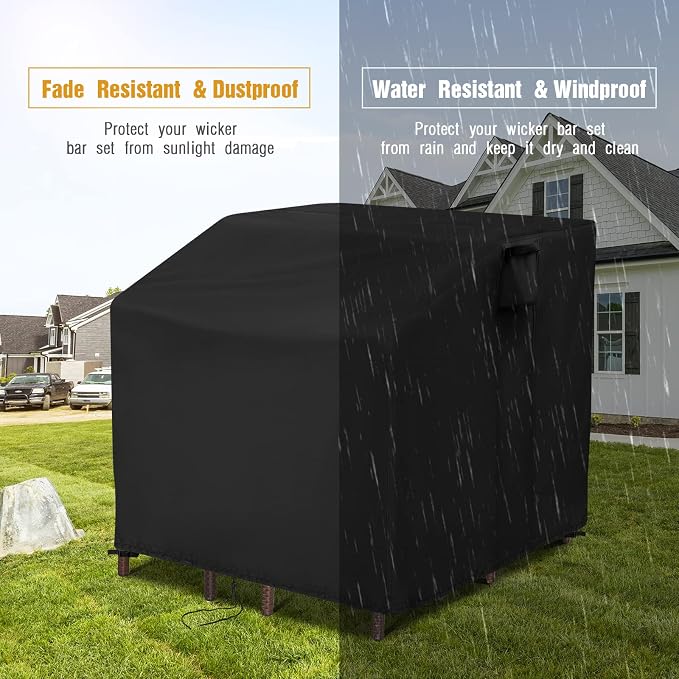 41 Inch Waterproof Outdoor Bar Set Cover, Heavy Duty Patio Bar Set Cover - Image 5