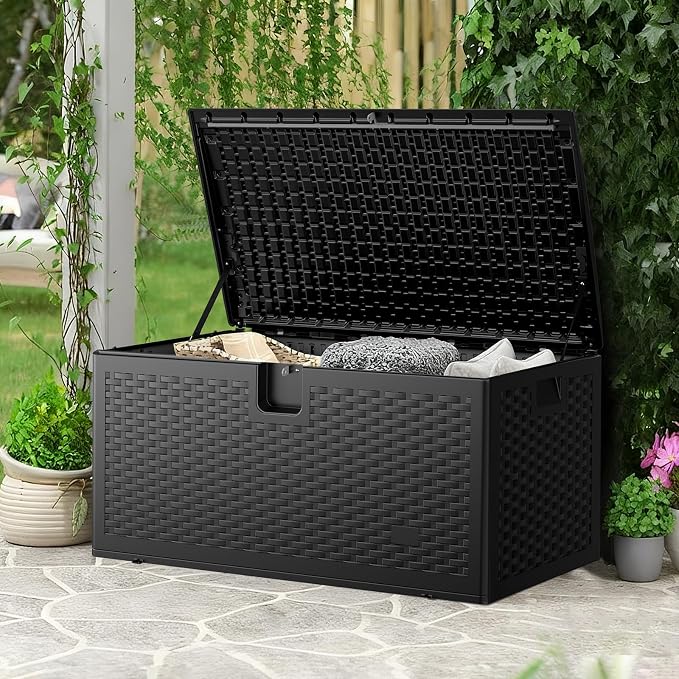 JEKO&JEKO 150 Gallon Outdoor Storage Box Set, Garden Tools, Outdoor Cushions - Image 6