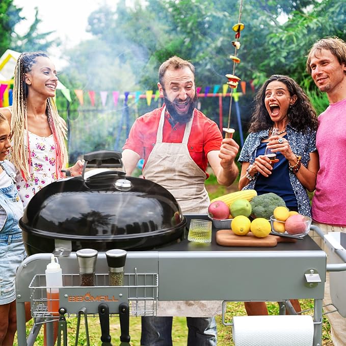 Grill Table for Weber 22" &18" Original Kettle, for Weber Grill Table, Stand - Image 6