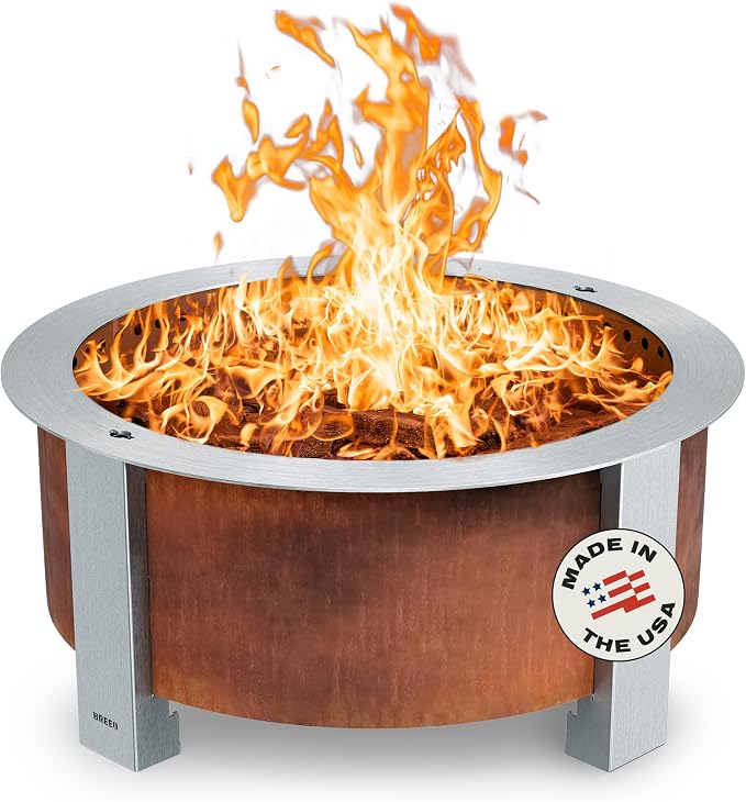 Breeo Smokeless Fire Pit | 34.5 inch Smokeless Firepit by Breeo
