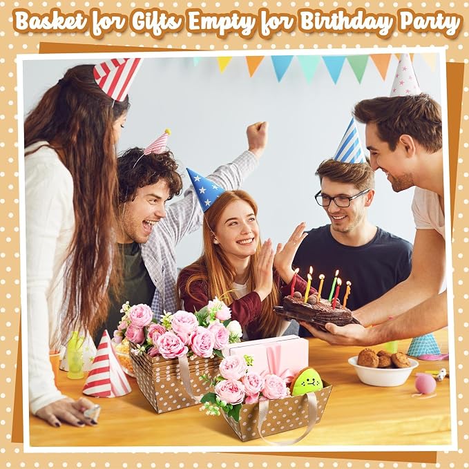 Pinkunn 48 Pcs Basket for Gifts Empty DIY Bulk Party Gift Basket Kit - Image 6