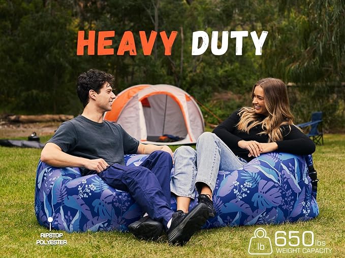 WEKAPO Inflatable Sun Lounger, Air Sofa, Waterproof and Leak-Proof, Picnics and - Image 4
